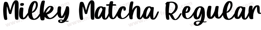 Milky Matcha Regular字体转换